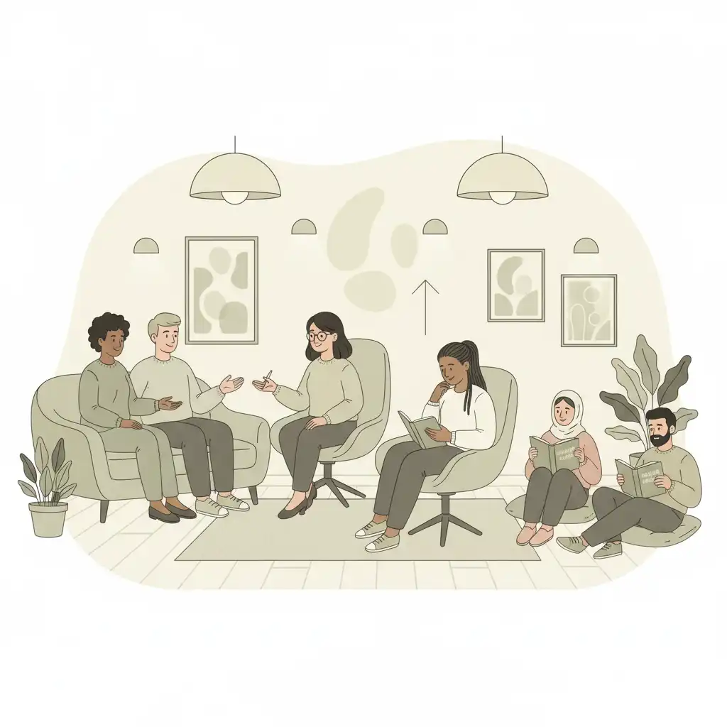 Modern marriage counseling and therapy support trending in 2024-2025